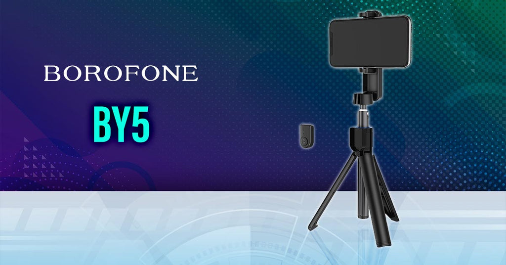 Palo Selfie Stick Borofone BY5 con Trípode Integrado y Bluetooth