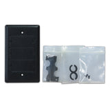 Placa Tapa Pared Para Pasacables Doble Kramer Wcp-2