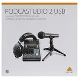 Behringer PODCASTUDIO 2 USB Paquete Completo De Podcast