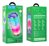 Hoco HC8 Bocina Portátil Bluetooth Con Pantalla Multicolor 360°