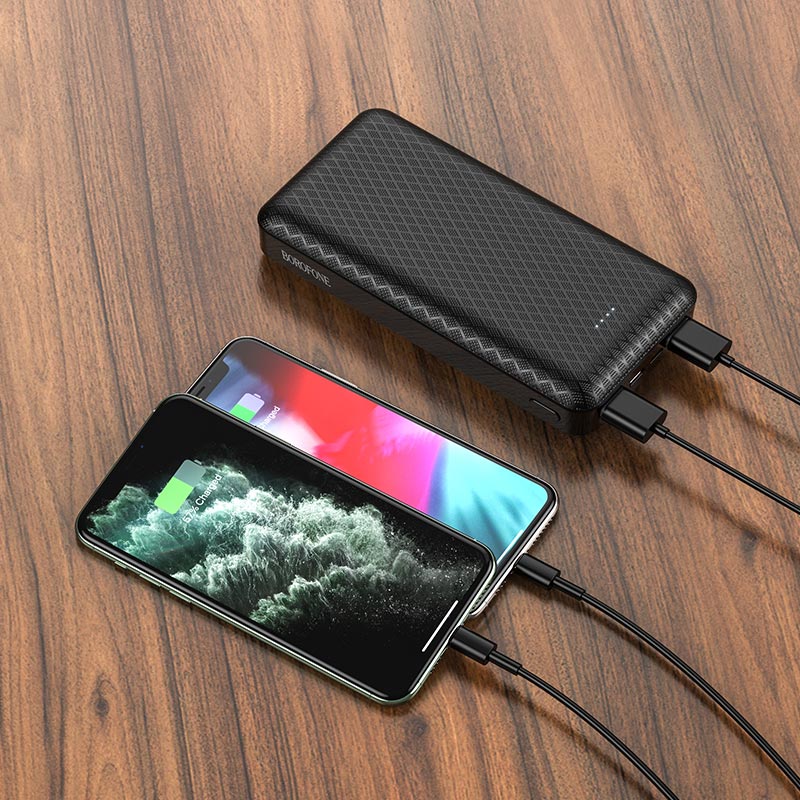 Borofone BJ3 Pila Portátil Recargable Cable Lightning Micro Y Tipo-c