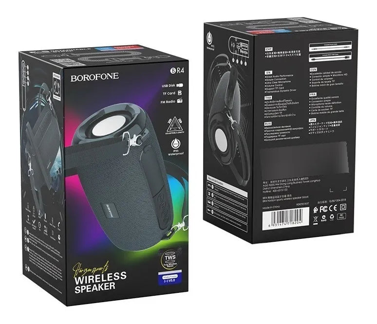 Borofone BR4 Bocina Wireless 5w Con Correa Fácil De Cargar a Cualquier Lado