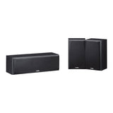 Yamaha NSP51BL Paquete De Bafles 2 Repisas Y 1 Central Negro