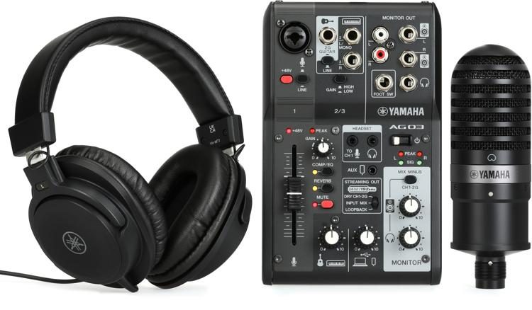 Yamaha AG03MK2BLSPK Paquete Para Streaming Color Negro
