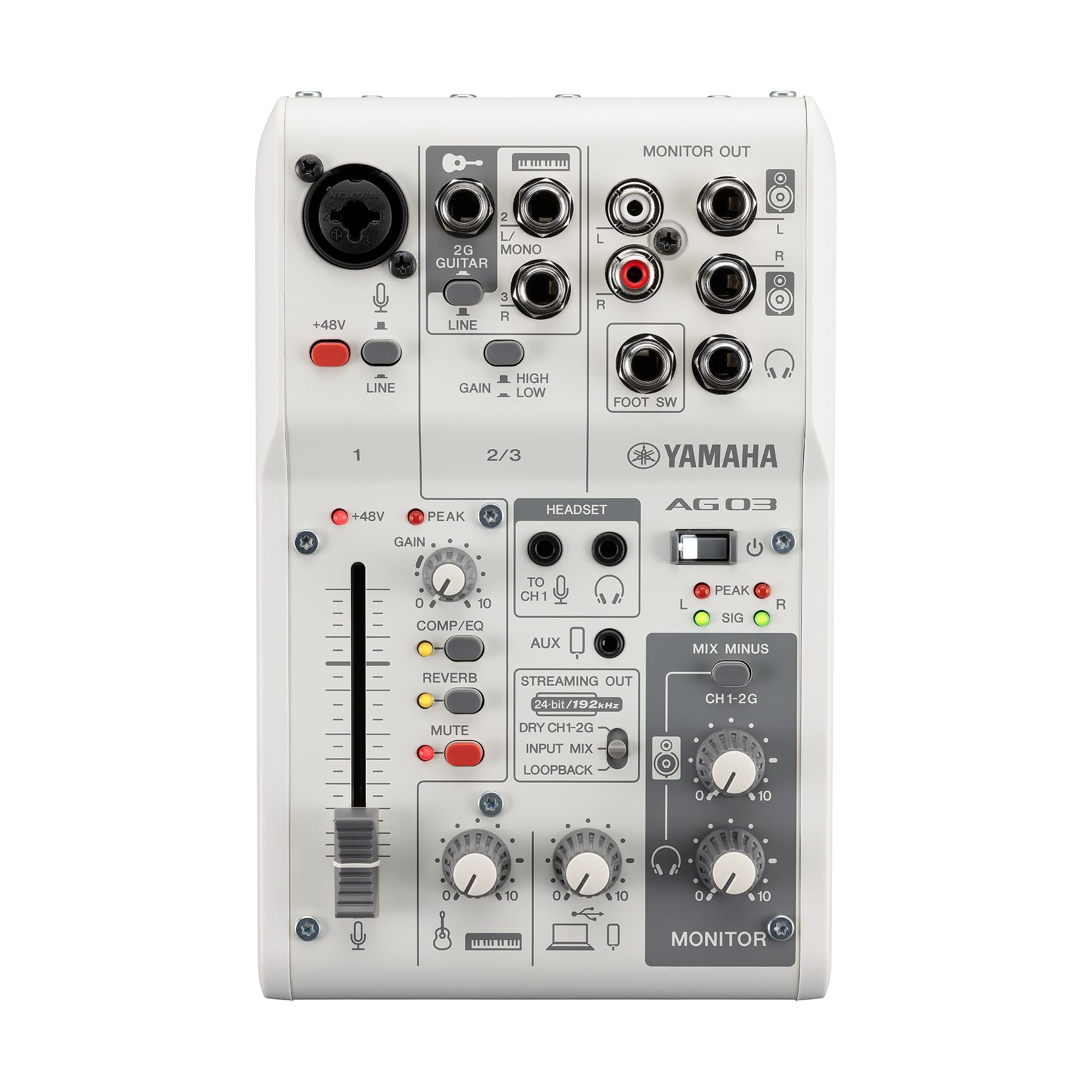 Yamaha AG03MK2WLSPK Paquete De Streaming Color Blanco