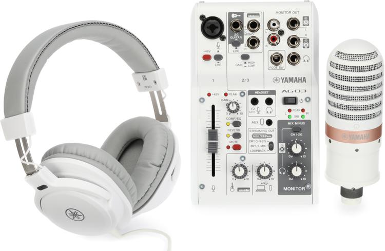 Yamaha AG03MK2WLSPK Paquete De Streaming Color Blanco